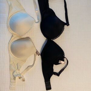 Calvin Klein Black and Cream Intimates Bras